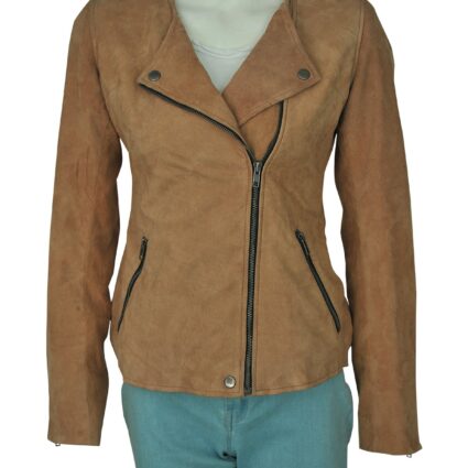 Dead To Me Linda Cardellini Brown Suede Leather Jacket