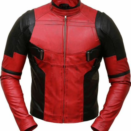 Ryan Reynolds Inspired Deadpool Leather Jacket
