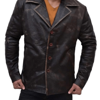 Mens Supernatural Dean Winchester Leather Coat