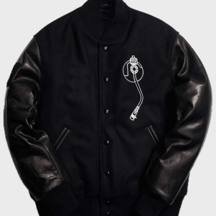Mens Def Jam Recordings Black Bomber Varsity Jacket