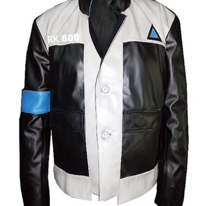 Detroit Become Human Connor Cosplay Genuine & Faux Leather Jacket