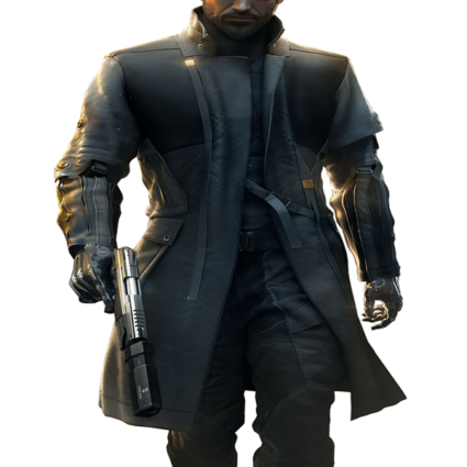 Adam Jensen Mankind Divided Video Game Leather Coat