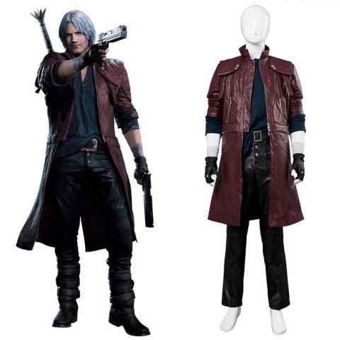 DMC5 Dante Aged Devil May Cry V Leather coat
