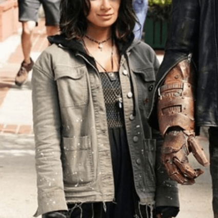 Diane Guerrero Doom Patrol Driver 8 Crazy Jane Grey Cotton Jacket