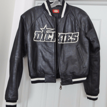 Dickies Baseball Mens Varsity Leather Jacket
