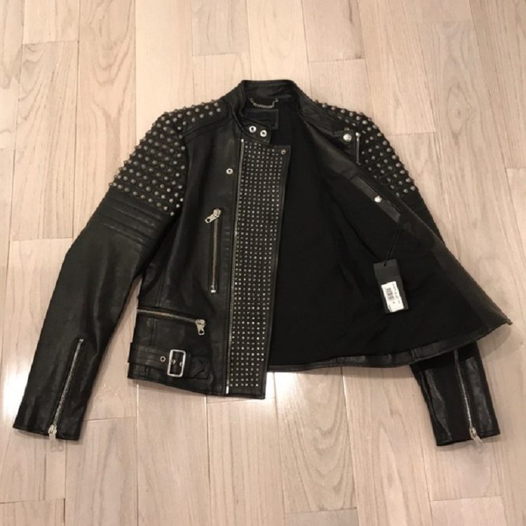 Mens Diesel Black Gold Leather Jacket - A2 Jackets