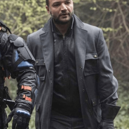 Arrow Digger Harkness Nick E. Tarabay Wool Trench Coat