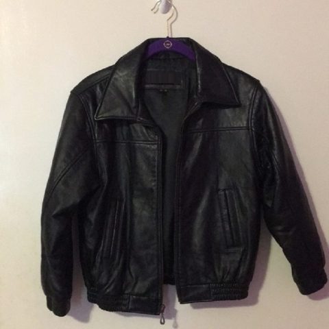 Mens Fashion Dimension New York Leather Jacket