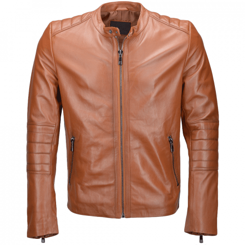 Dixon Vegetable Tanned Biker Leather Jacket