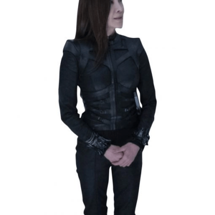 Womens Avatar 2 Michelle Yeoh Dr. Karina Mogue Leather Jacket