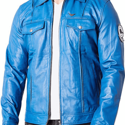 Trunks Capsule Corp Cosplay Dragon Ball Z Leather Jacket