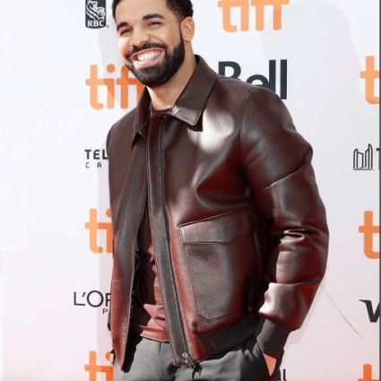 Mens Drake Maroon Bomber Leather Jacket