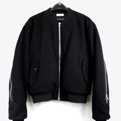 Men's Dries Van Noten Zipper MA-1 Bomber Jacket