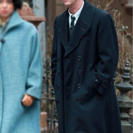 Edward Norton Motherless Brooklyn Black Long Wool Coat