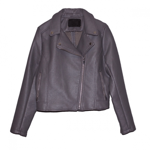 Mens Elephant Purple Leather Jacket