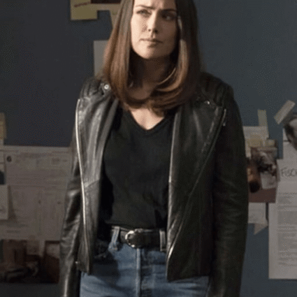 Elizabeth Keen The Blacklist Series Megan Boone Black Biker Leather Jacket