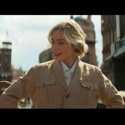 Emily Blunt Jungle Cruise Lily Brown Cotton Jacket