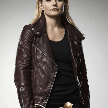 Actress Emma Swan Stylish Leather Jacket