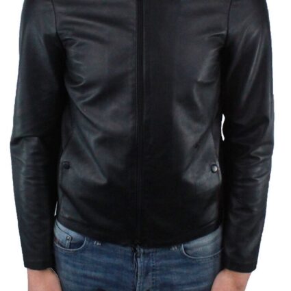 Emporio Armani Mens Leather Jacket