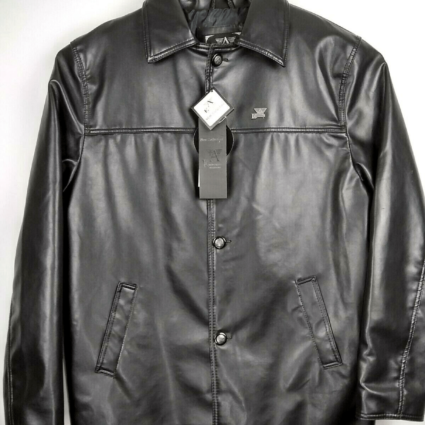 Emporio Collezione Black Leather Jacket