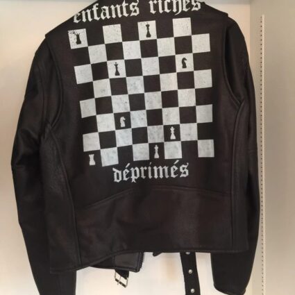 Enfants Riches Deprimes Checkerboard Leather Jacket