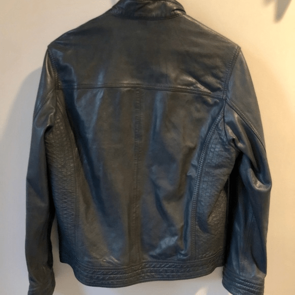 Esprit Men’s Black Leather Jacket - A2 Jackets