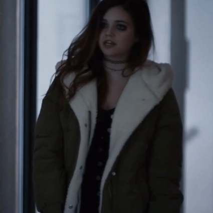 Lucy Every Breath You Take 2021 India Eisley Green Cotton Coat
