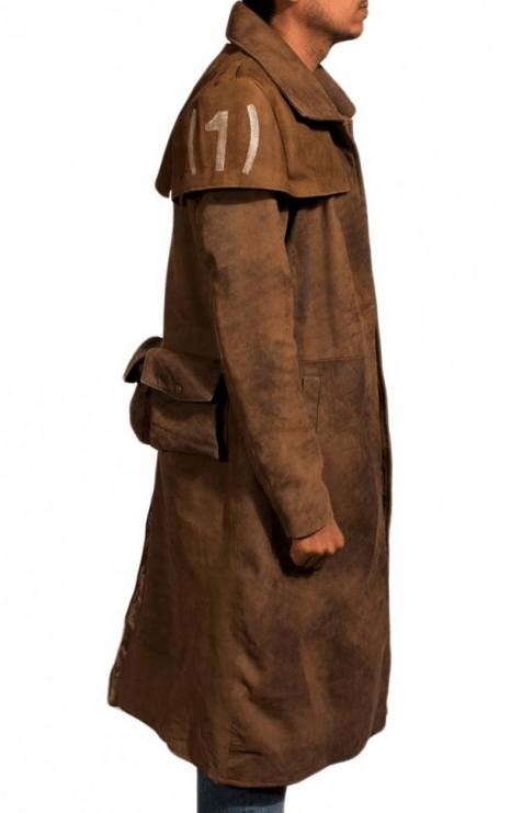 Fallout NCR Ranger Duster Brown Leather Coat - A2 Jackets