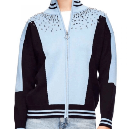 Precious Mustapha Fate The Winx Saga Aisha Bomber Studded Jacket