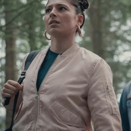 The Winx Saga White Elisha Applebaum Fate Bomber Jacket