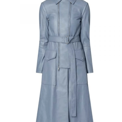 Eve Best TV Series Fate The Winx Saga Farah Dowling Blue Leather Coat