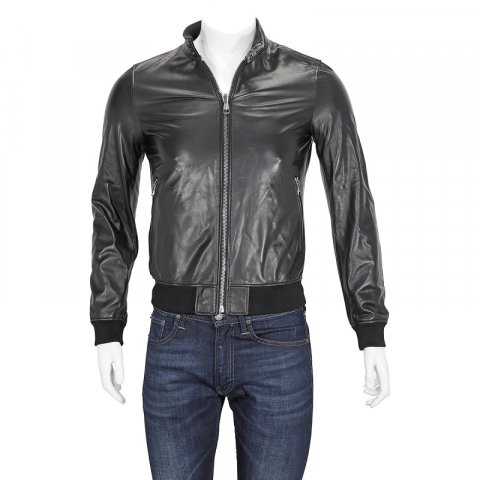 Mens Salvatore Ferragamo Leather Jacket
