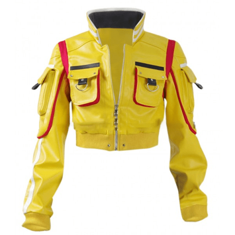 Cindy Aurum Final Fantasy XV Yellow Cosplay Leather Jacket