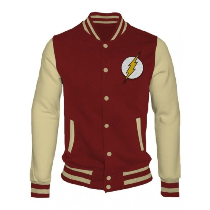 Mens Flash Baseball Letterman Jacket