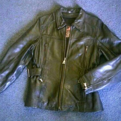 Womens Flying Bikes Real Leather Jacket