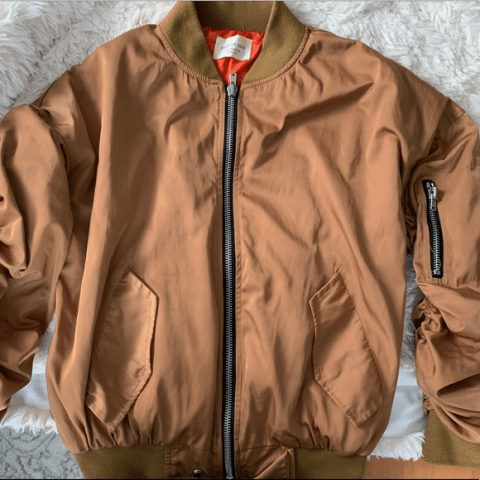 Mens Fog Gold Bomber Jacket