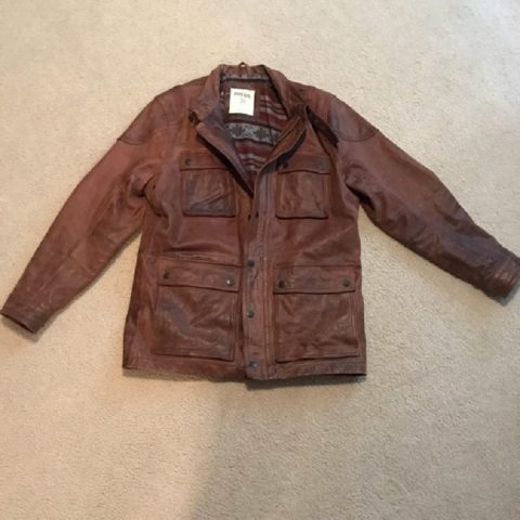Men’s Fashion Fossil Leather Jacket