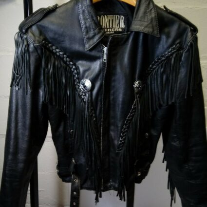 Frontier Colorado Motorcycle Fringe Leather Jacket