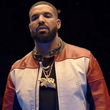 Mens Drake Future Life is Good Red and White Leather Jacket