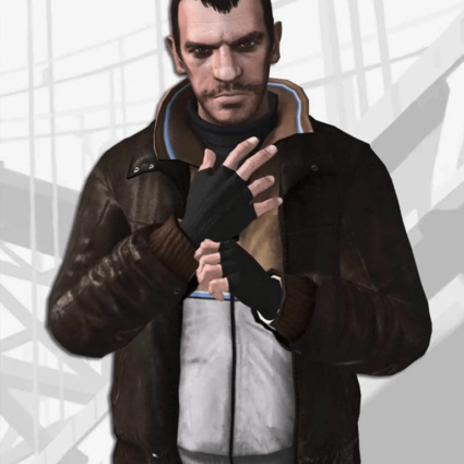 Grand Theft Auto Iv Niko Bellic Leather Jacket