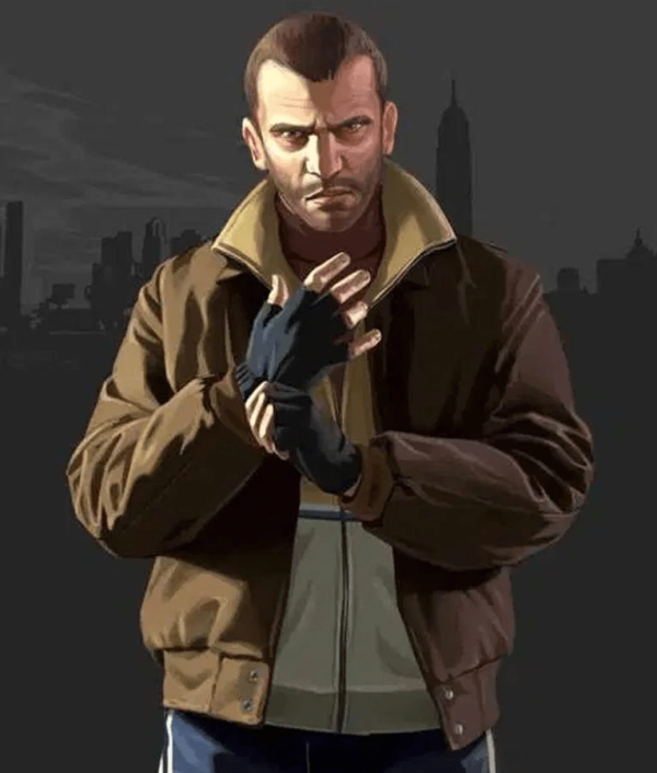 Grand Theft Auto Iv Niko Bellic Leather Jacket - A2 Jackets