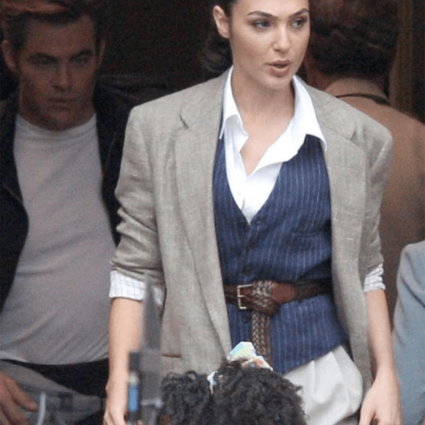 Gal Gadot Wonder Woman 1984 Diana Prince Grey Blazer