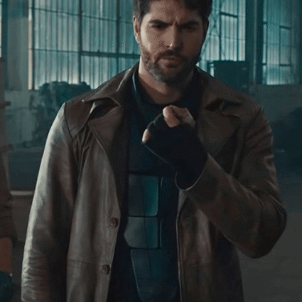Mens Nick Bateman Play For Keeps Gambit Leather Trench Coat