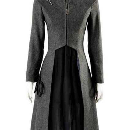 Game Of Thrones Emilia Clarke Grey Wool Coat