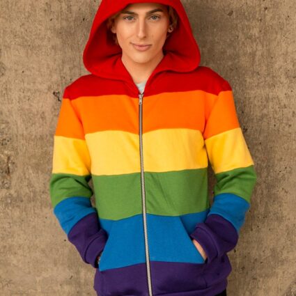 Gay pride flag hoodie