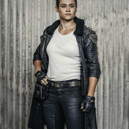 Katy M. O’brian Z Nation Black Leather George Coat