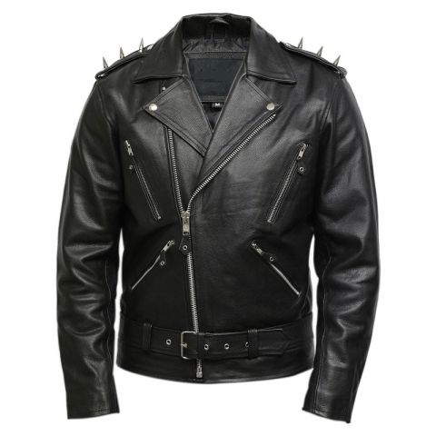 Men's Ghost Rider Black Leather Jacket