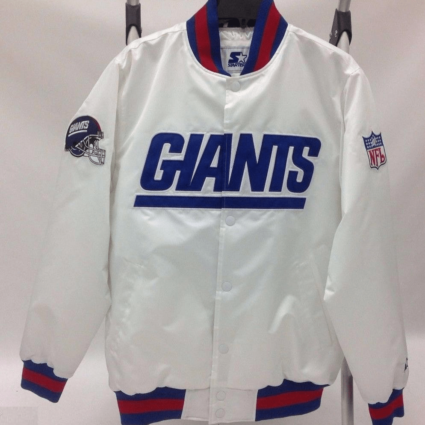 Starter X Packer 2016 New York Giants Color Rush White Nfl Satin Jacket