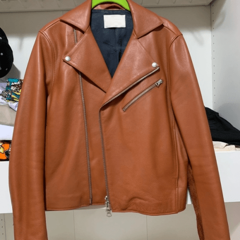 Mens Acne Studios Gibson Leather Jacket