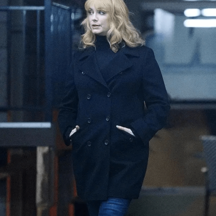 Christina Hendricks TV Series Good Girls Beth Boland Black Coat